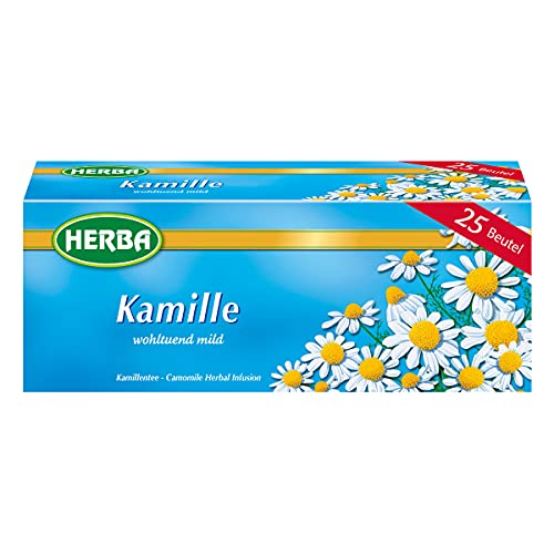 Herba Kamillentee wohltuend mild Kräutertee Kamille 31g 10er Pack von Herba