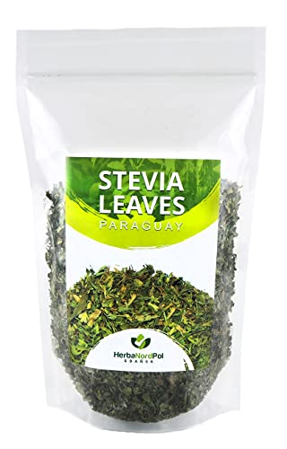 Steviablätter getrocknet aus Paraguay Loser Tee, Stevia | 2-3cm sorgfältig verarbeitet | 400G von Herbanordpol