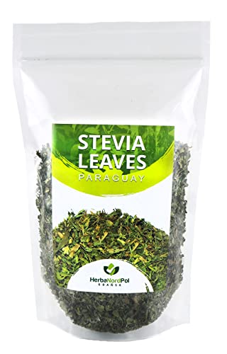 Steviablätter getrocknet aus Paraguay Loser Tee, Stevia | 2-3cm sorgfältig verarbeitet | 400G von Planta Vera