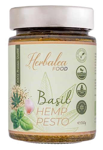 Herbalea I Bio-Hanfpesto I Basilikum I 150g I vegan Bio von Herbalea