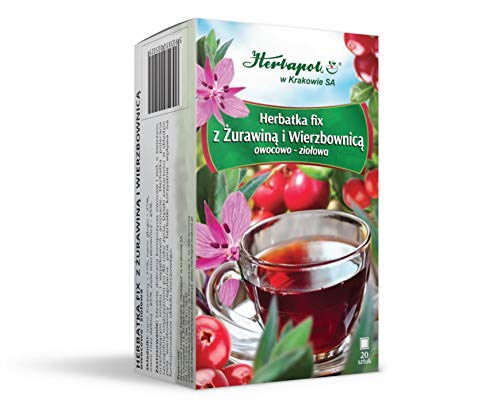 Herbapol w Krakowie Tee fix mit Preiselbeeren und Weidenröschen, 20 Teebeutel, Tea Fix with Cranberry and willowherb von Herbapol w Krakowie SA