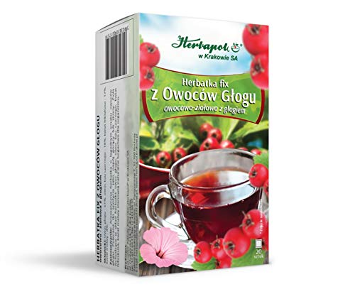 Herbapol w Krakowie Tee fix aus Weißdornfrüchten, 20 Teebeutel, Hawthorn Tea Fix von Herbapol w Krakowie SA