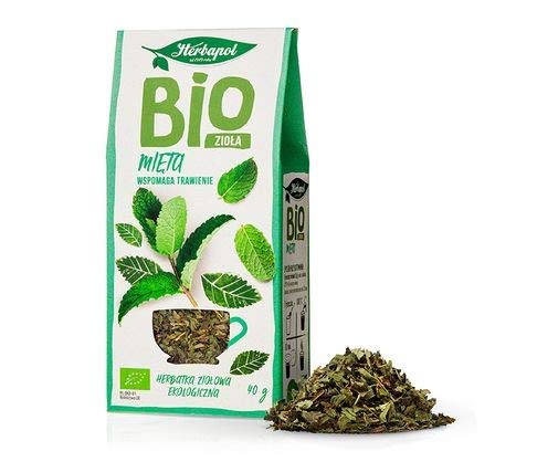 8037 Mint, BIO Herbs - Zertifizierter, ökologischer Anbau, HERBAPOL, 30 g, Unterstützt Verdauungsprozesse. von Herbapol