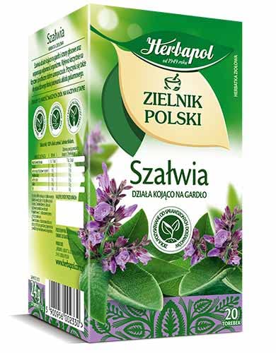 Herbapol Salbeitee /// Zielnik Polski Szałwia 20 Beutel a'1,g von Herbapol