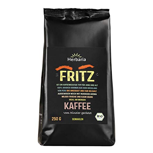 Herbaria - Fritz Kaffee gemahlen bio - 250 g - 6er Pack von Herbaria GmbH