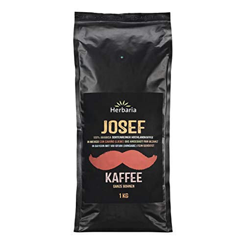 Herbaria - Josef Kaffee ganze Bohne bio - 1 kg - 5er Pack von Herbaria GmbH