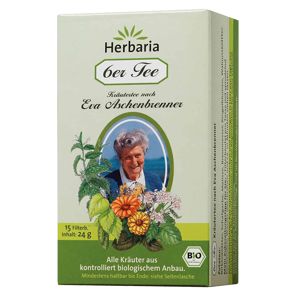 Bio 6er Tee Eva Aschenbrenner, 15 Filterbeutel von Herbaria