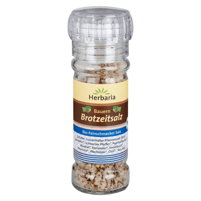 Bio Bauern Brotzeitsalz Mühle, 70g von Herbaria