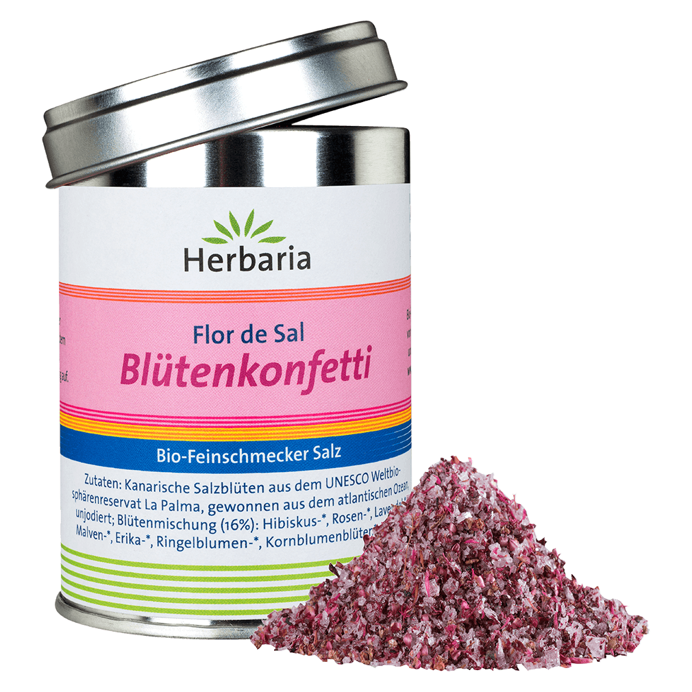 Bio Blütenkonfetti Flor de Sal 60g von Herbaria
