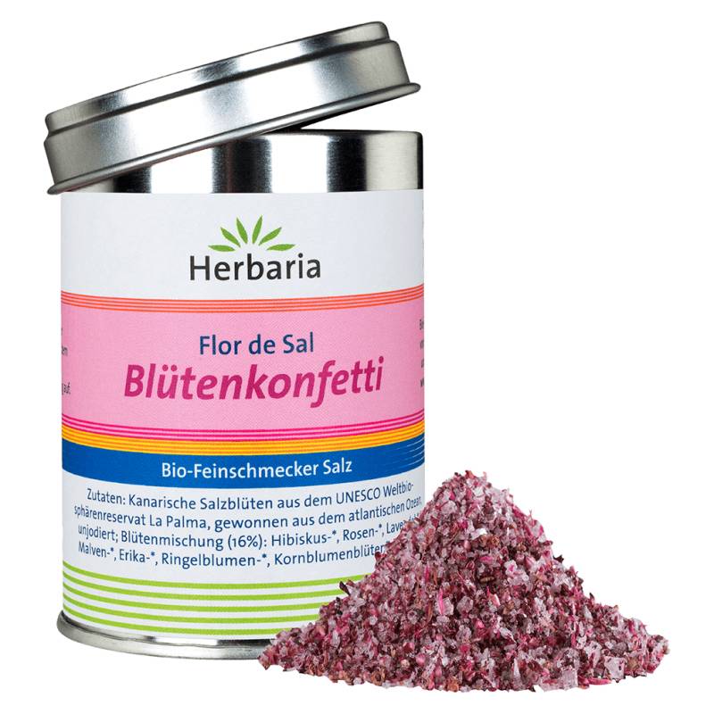 Bio Blütenkonfetti Flor de Sal 60g von Herbaria