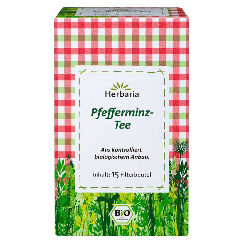 Bio Pfefferminz-Tee, 15 Filterbeutel von Herbaria