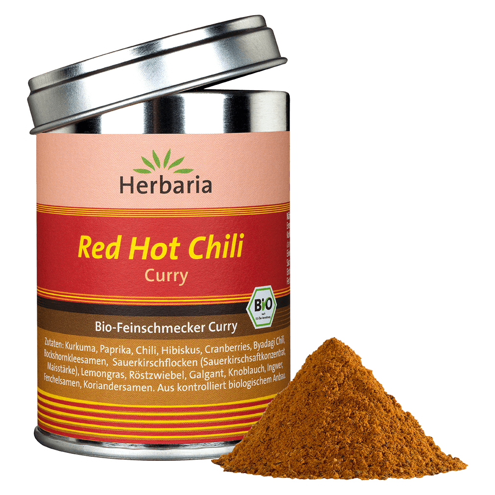 Bio Red Hot Chili Curry, 80g von Herbaria