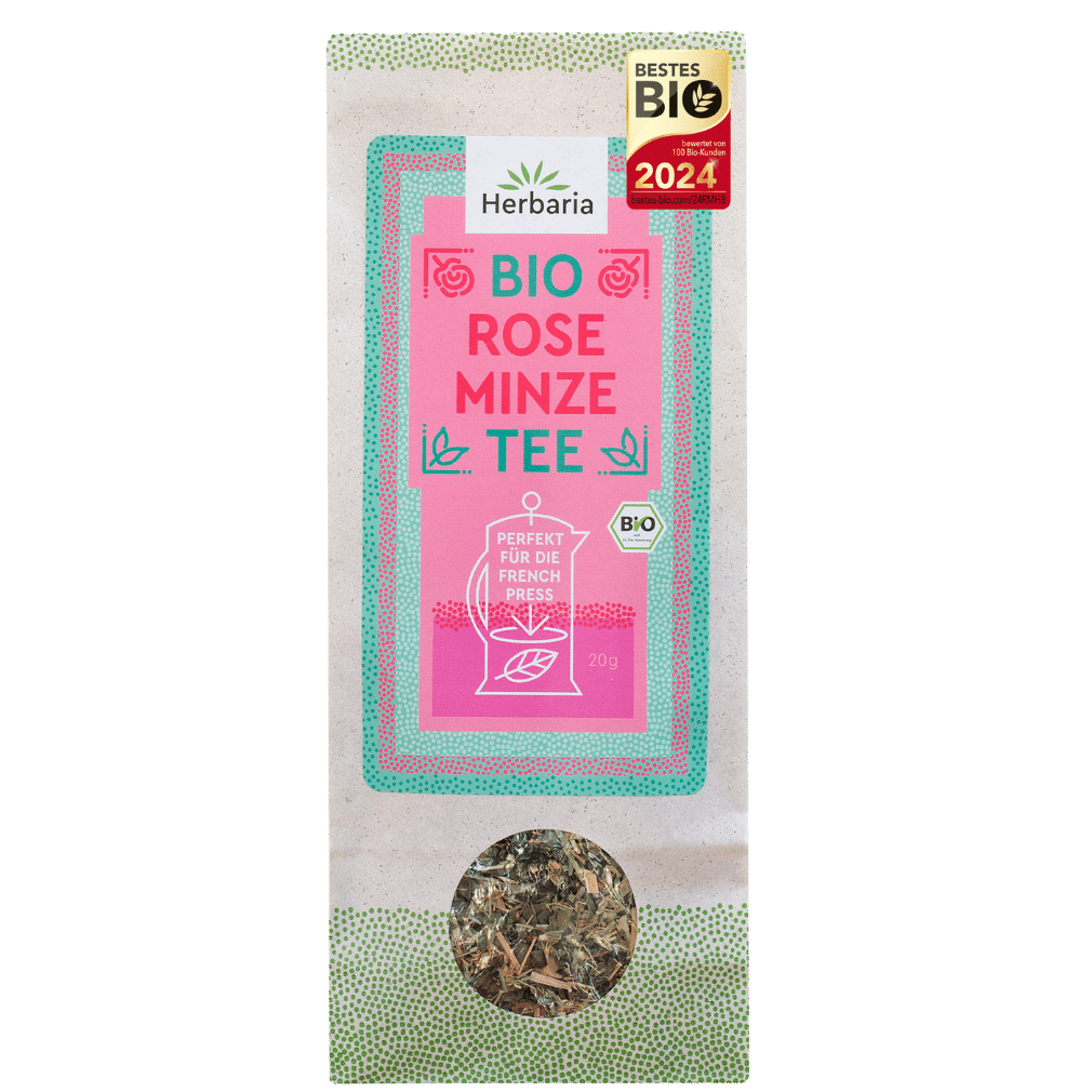 Bio Rose-Minze Teemischung von Herbaria