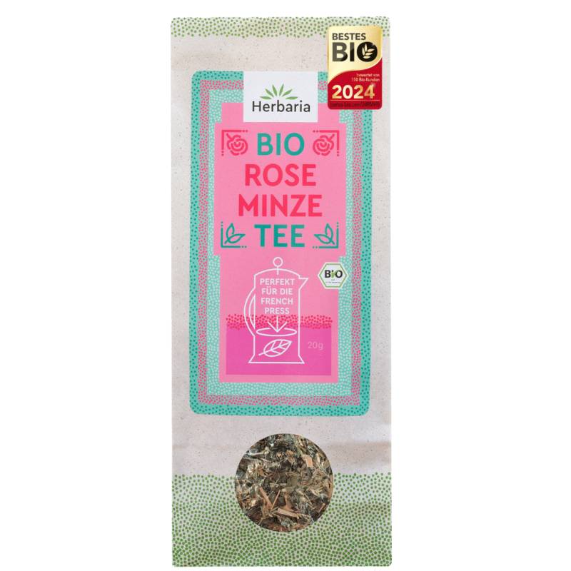 Bio Rose-Minze Teemischung von Herbaria