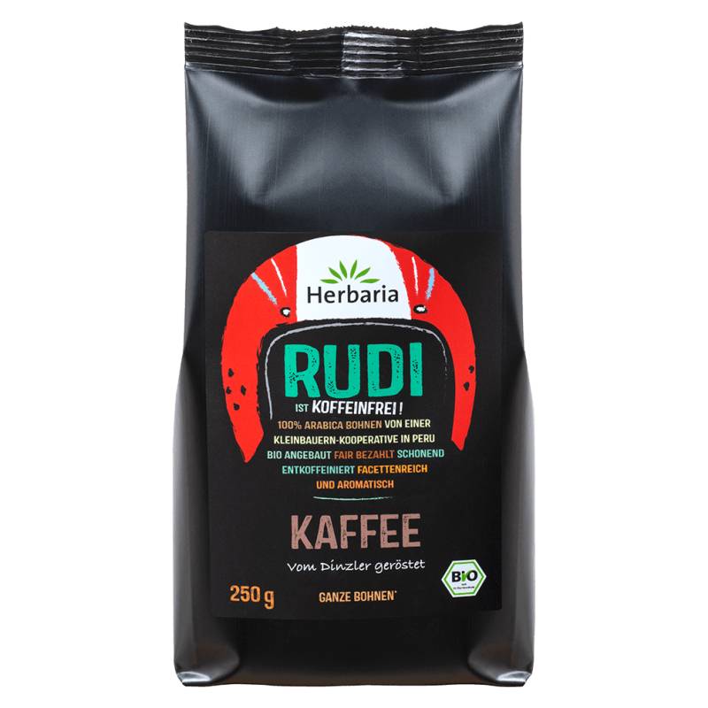Bio Rudi Kaffee entkoffeiniert ganz von Herbaria