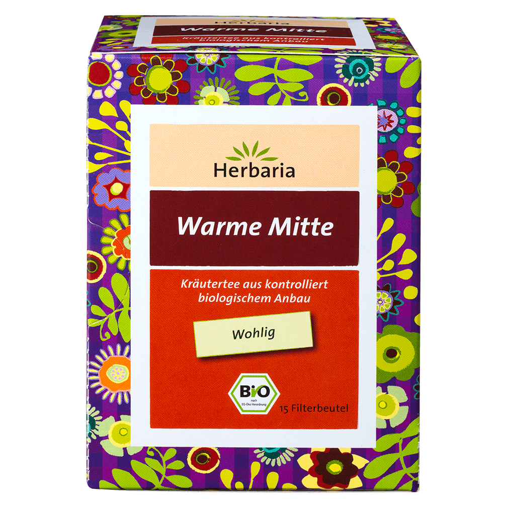 Bio Warme Mitte Tee, 15 Filterbeutel von Herbaria