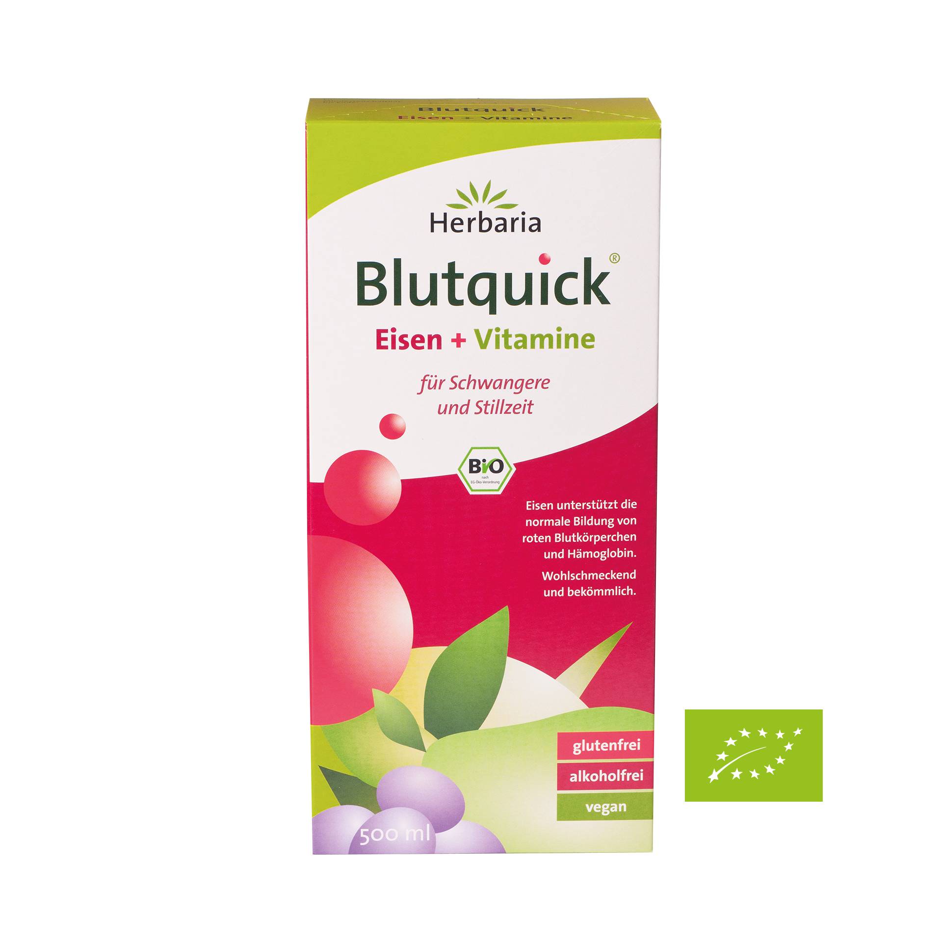 Blut-Quick 500 ml in Bioqualität - Kräuterauszug mit Fruchtsaft-Konzentraten, Eisen und Vitaminen - vegan - Herbaria Blut-Quick 500 ml in Bioqualität - Kräuterauszug mit Fruchtsaft-Konzentraten, Eisen und Vitaminen - vegan - Herbaria von Herbaria