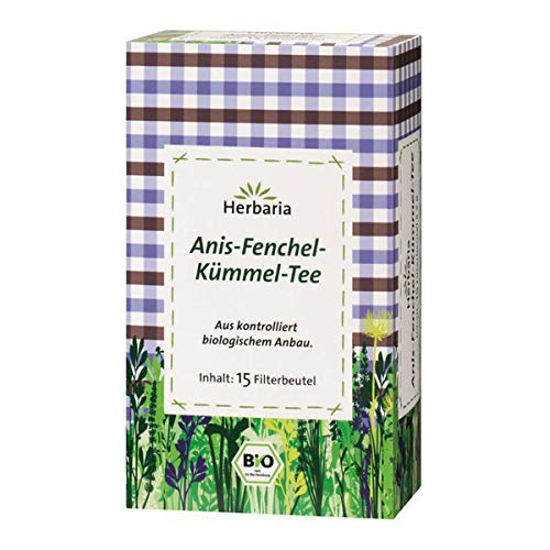 Herbaria - Anis-Fenchel-Kümmel-Tee bio 15 Filterbeutel - 30 g - 6er Pack Herbaria - Anis-Fenchel-Kümmel-Tee bio 15 Filterbeutel - 30 g - 6er Pack von Herbaria
