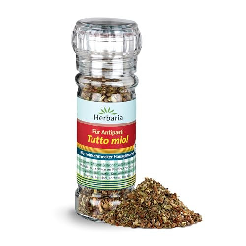 Herbaria Antipasti-Gewürzmischung "Tutto mio!" Mühle Bio (1 x 40 g) von Herbaria