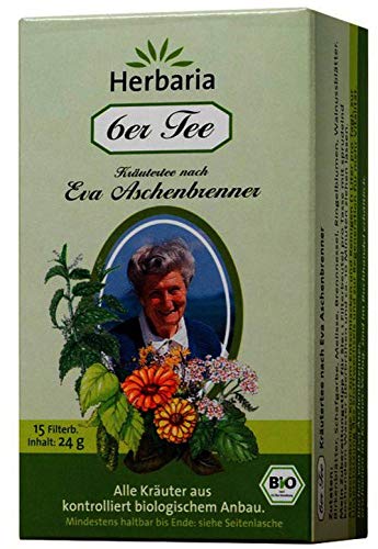Herbaria Bio 6er Tee nach Eva Aschenbrenner, 15 Aufgussbeutel (6 x 15 Btl)