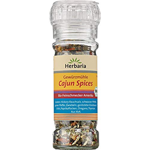 Herbaria Bio Gewürzmühle Cajun Spices (6 x 45 gr) von Herbaria