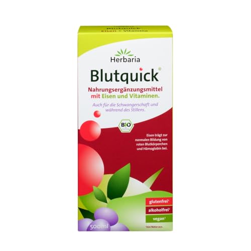 Herbaria Blutquick, 500ml Flasche, 3er Pack (3 x 500ml) von Herbaria