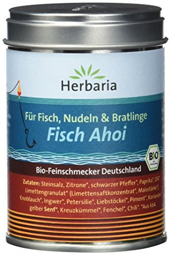 Herbaria "Fisch Ahoi" Fischgewürz M-Dose BIO, 2er Pack (2 x 85 g) von Herbaria
