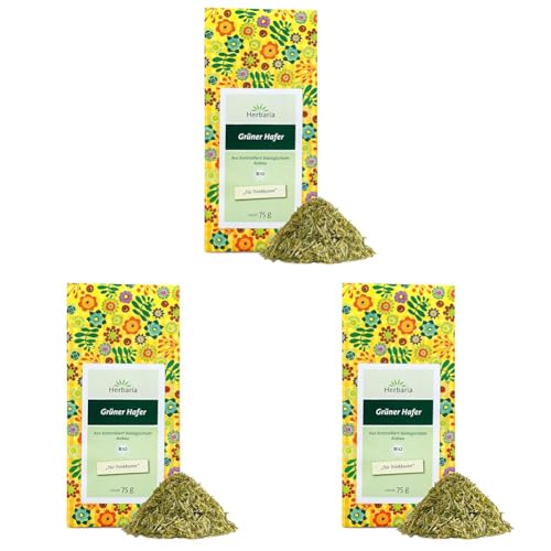 Herbaria Grüner Hafer Tee bio 75g - loser Bio-Kräutertee – Bio-Grüner-Hafer Tee lose – Grünes Haferkraut getrocknet und grob geschnitten – ideal für Trinkkuren - natürlich guter Teegenuss Herbaria Grüner Hafer Tee bio 75g - loser Bio-Kräutertee – Bio-Grüner-Hafer Tee lose – Grünes Haferkraut getrocknet und grob geschnitten – ideal für Trinkkuren - natürlich guter Teegenuss von Herbaria