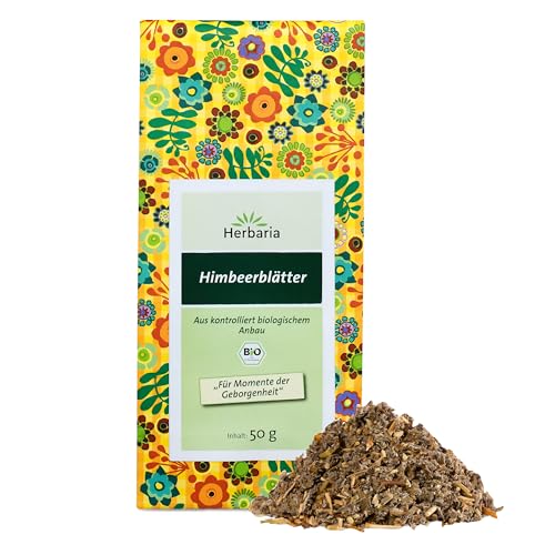 Herbaria Himbeerblätter Tee bio 50g – loser Bio-Kräutertee – Bio-Himbeerblättertee lose – Bio-Himbeerblätter getrocknet und grob geschnitten – für natürlich guten Teegenuss Herbaria Himbeerblätter Tee bio 50g – loser Bio-Kräutertee – Bio-Himbeerblättertee lose – Bio-Himbeerblätter getrocknet und grob geschnitten – für natürlich guten Teegenuss von Herbaria