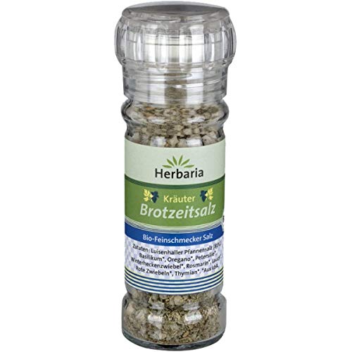 Herbaria Kräuter-Brotzeitsalz in der Gewürzmühle (75 g) - Bio von Herbaria