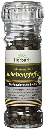 Herbaria Kubebenpfeffer, 1er Pack (1 x 35 g Glasmühle) - Bio von Herbaria