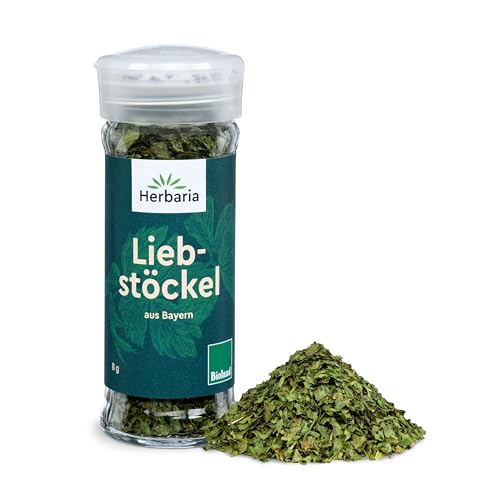 Herbaria Liebstöckel bio 8g Streuer – Bio Liebstöckel in Bioland-Qualität – Bio-Maggikraut - Bio-Kräuter - Bio-Gewürz – für Suppen und Soßen - Premium Bio-Qualität - im praktischen Glas-Gewürzstreuer Herbaria Liebstöckel bio 8g Streuer – Bio Liebstöckel in Bioland-Qualität – Bio-Maggikraut - Bio-Kräuter - Bio-Gewürz – für Suppen und Soßen - Premium Bio-Qualität - im praktischen Glas-Gewürzstreuer von Herbaria