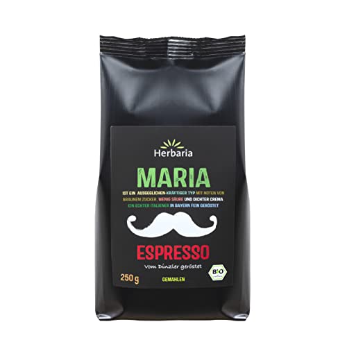 Herbaria "Maria" Espresso gemahlen, 1er Pack (6 x 250 g) - Bio von Herbaria