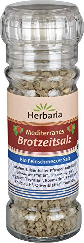 Herbaria Mediterranes Brotzeitsalz in der Gewürzmühle (80 g) - Bio von Herbaria