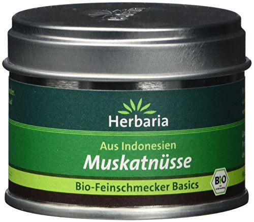 Herbaria Muskatnüsse ganz, 1er Pack (1 x 3 Stück) - Bio von Herbaria