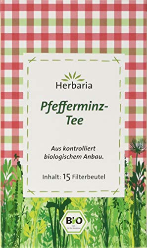Herbaria Pfefferminz-Tee 15FB , 1er Pack (1 x 30 g Beutel) - Bio von Herbaria