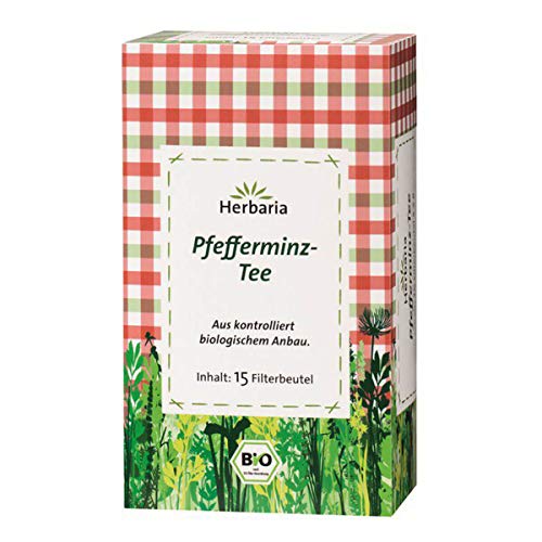 Herbaria - Pfefferminz-Tee bio 15FB - 30 g - 6er Pack von Herbaria