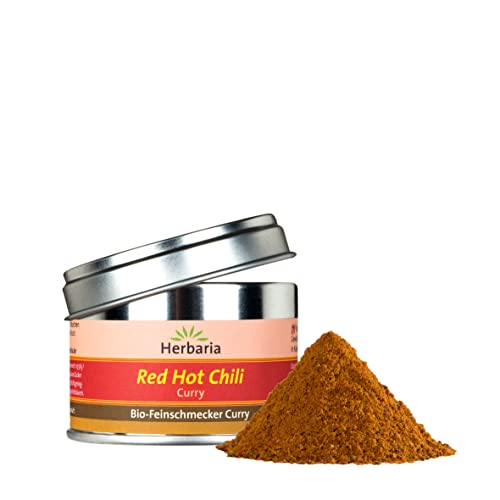 Herbaria Red Hot Chili Curry S-Dose, würzig, scharf, 30 g von Herbaria