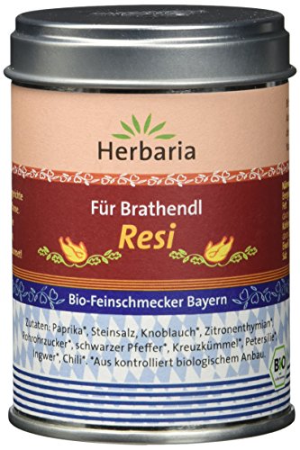 Herbaria "Resi" Brathendl Gewürzmischung, 1er Pack (1 x 90 g Dose) - Bio von Herbaria