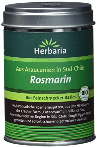 Herbaria Rosmarin geschnitten, 1er Pack (1 x 40 g Dose) - Bio von Herbaria