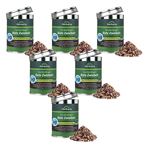 Herbaria - Rote Zwiebeln bio -Bioland M-Dose - 50 g - 6er Pack Herbaria - Rote Zwiebeln bio -Bioland M-Dose - 50 g - 6er Pack von Herbaria