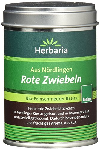 Herbaria Rote Zwiebeln kontrolliert biologischem Anbau, M-Dose, 2er Pack (2 x 50 g) von Herbaria