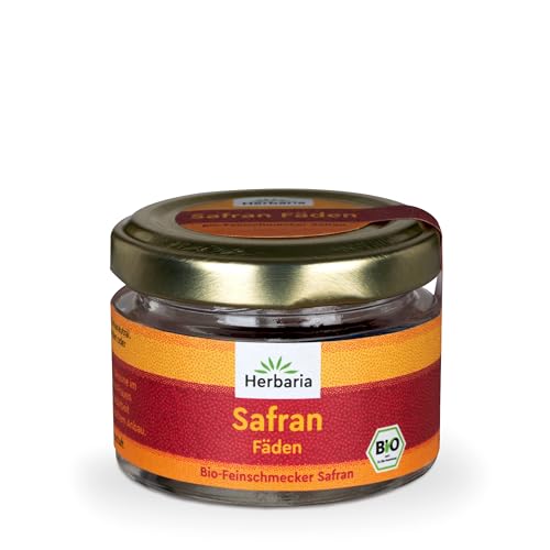 Herbaria Safran-Fäden bio 0,5g im Glas – Bio Safran-Fäden aus dem berühmten Safran-Ort Taliouine in Marokko – Safranfäden in Premium Bio-Qualität – Saffron Premium - Safran première catégorie Herbaria Safran-Fäden bio 0,5g im Glas – Bio Safran-Fäden aus dem berühmten Safran-Ort Taliouine in Marokko – Safranfäden in Premium Bio-Qualität – Saffron Premium - Safran première catégorie von Herbaria