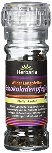 Herbaria Schokoladenpfeffer (Wilder Langpfeffer) Mühle BIO, 40 g von Herbaria