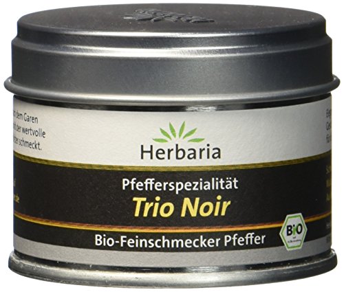 Herbaria Schwarzer Pfeffer "Trio Noir" S-Dose Bio, 1er Pack (1 x 30 g) von Herbaria
