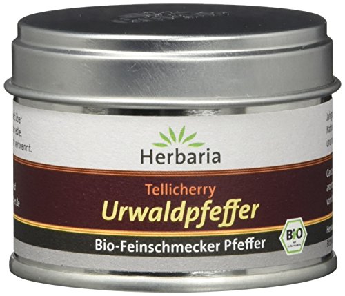 Herbaria Tellicherry Urwaldpfeffer Bio, 30 g Dose Herbaria Tellicherry Urwaldpfeffer Bio, 30 g Dose von Herbaria