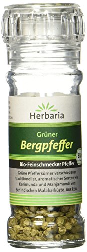 Herbaria Bergpfeffer grün, 1er Pack (1 x 25 g Glasmühle) - Bio von Herbaria
