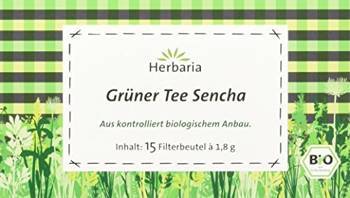 Herbaria grüner Tee Sencha bio, 3er Pack (3 x 27 g) von Herbaria