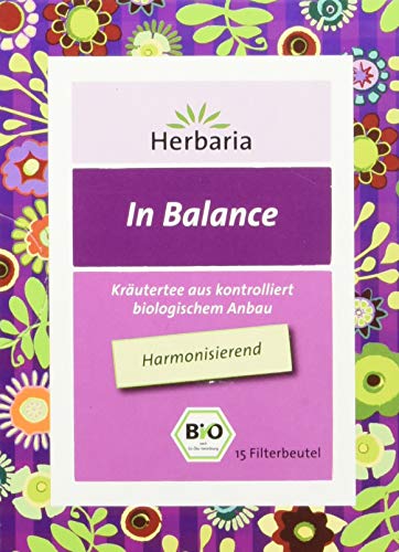 Herbaria "In Balance Tee" 15FB BIO Harmonisierender Kräutertee aus kontrolliert biologischem Anbau (1 x 24 g) von Herbaria