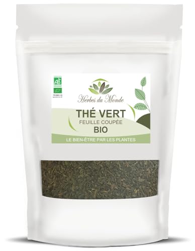 Herbes du Monde – BIO-Grüntee – 100% reiner natürlicher loser Blatttee, Bio-Schlankheitstee zur Gewichtsreduktion, leistungsstarke natürliche Antioxidantien – 1 Beutel mit 100 g AB-zertifiziert Herbes du Monde – BIO-Grüntee – 100% reiner natürlicher loser Blatttee, Bio-Schlankheitstee zur Gewichtsreduktion, leistungsstarke natürliche Antioxidantien – 1 Beutel mit 100 g AB-zertifiziert von Herbes du Monde